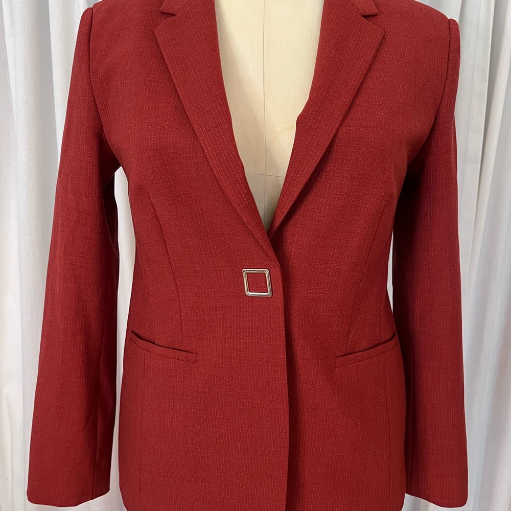 Boss Julea 4 Red Blazer Tailored Suit Jacket